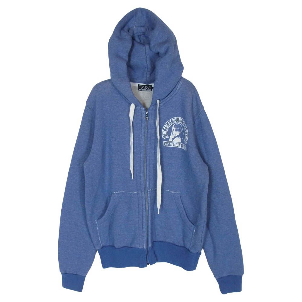 HYSTERIC GLAMOUR ヒステリックグラマー 0261CF05 SOUND CLUB サウンドクラブ ジップ アップ パーカー ブルー系 S【中古】 8,293円