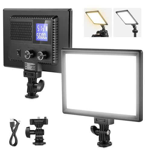 NEEWER NL-116AI 9インチLEDビデオライト カメラライト 撮影照明用ライト 自撮り女優ライト パネルライトt 0e21ff3a