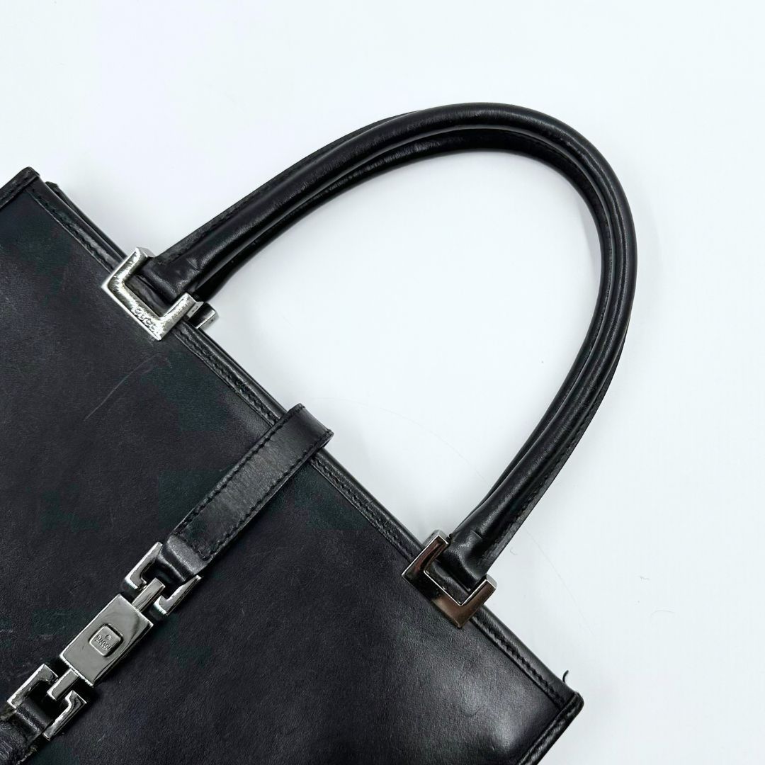 【美品】GUCCI ジャッキー レザー ハンドバッグ 美品】Gucci ジャッキー レザー ハンドバッグ - メルカリ