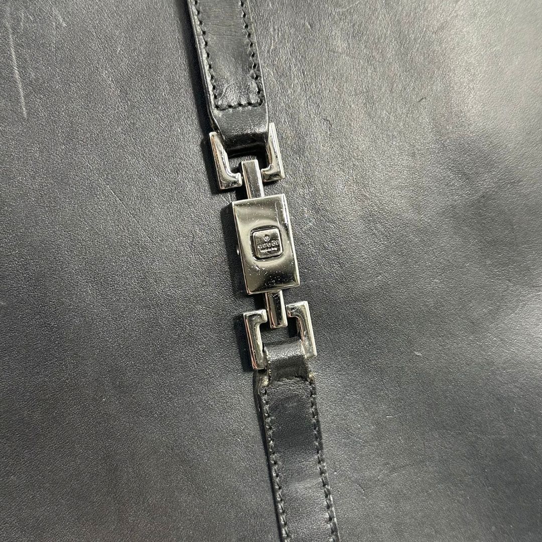 美品】Gucci ジャッキー レザー ハンドバッグ - メルカリ