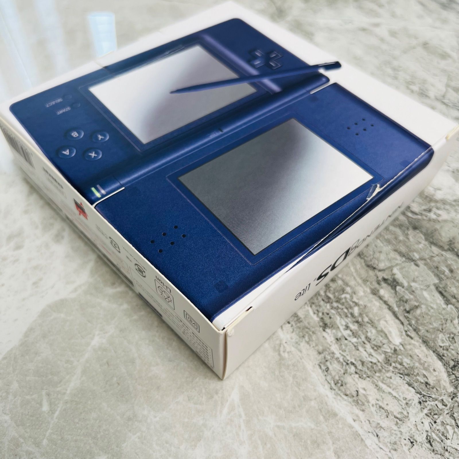 Nintendo DS Lite エナメルネイビー 箱付き - メルカリ