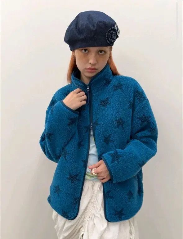 TYPESERVICE Star Fleece Jacket ブルー