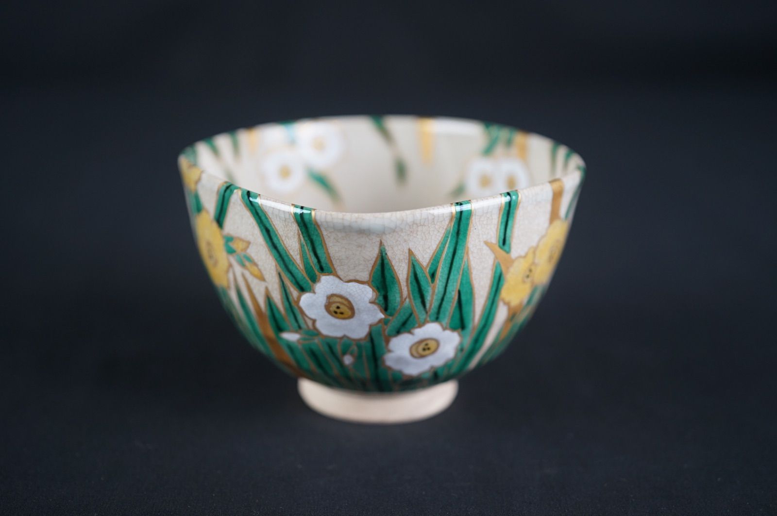 乾山 銘 色絵茶碗 /日本美術 骨董品 時代品 美術品 尾形乾山 古美術品