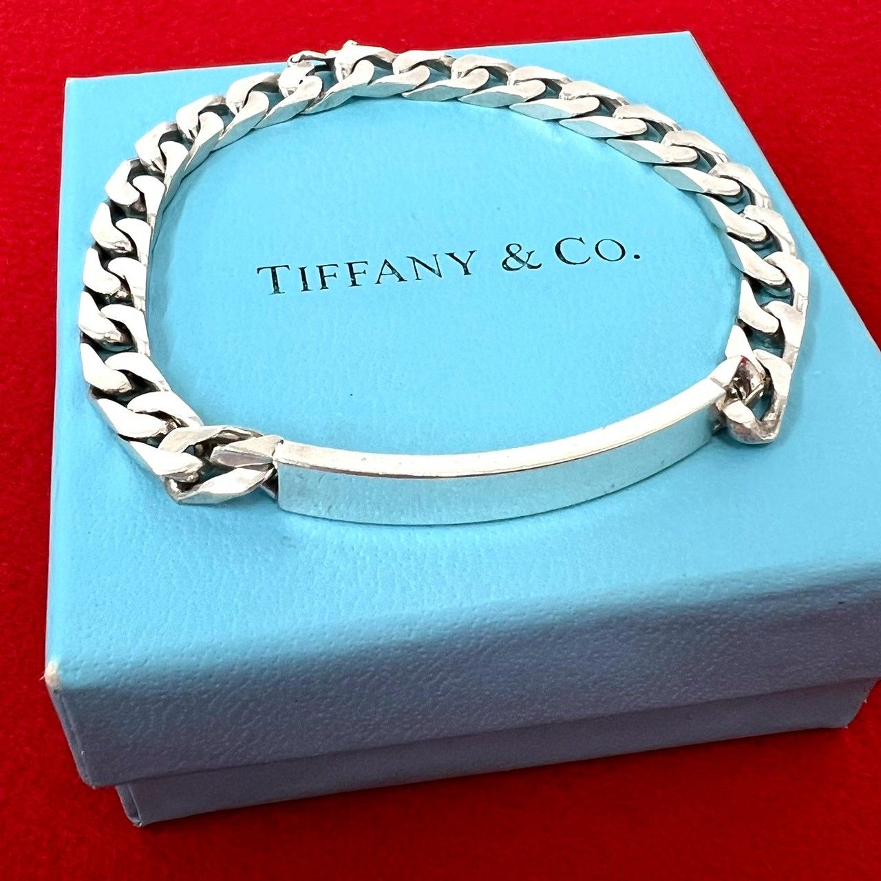 極 美品 TIFFANY&Co. ティファニー ID ブレスレット シルバー925