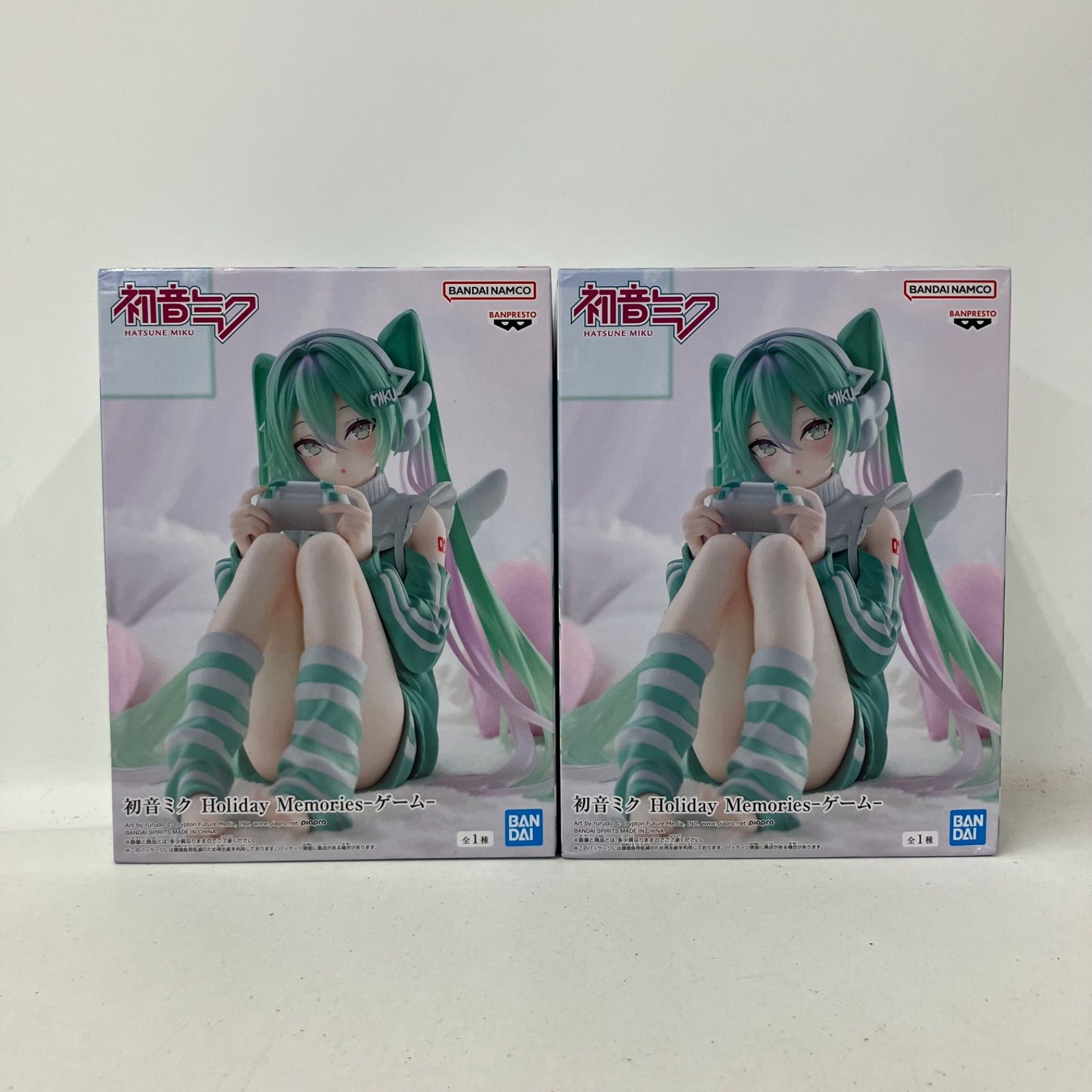 未開封 初音ミク Holiday Memories ゲーム フィギュア 2個セット