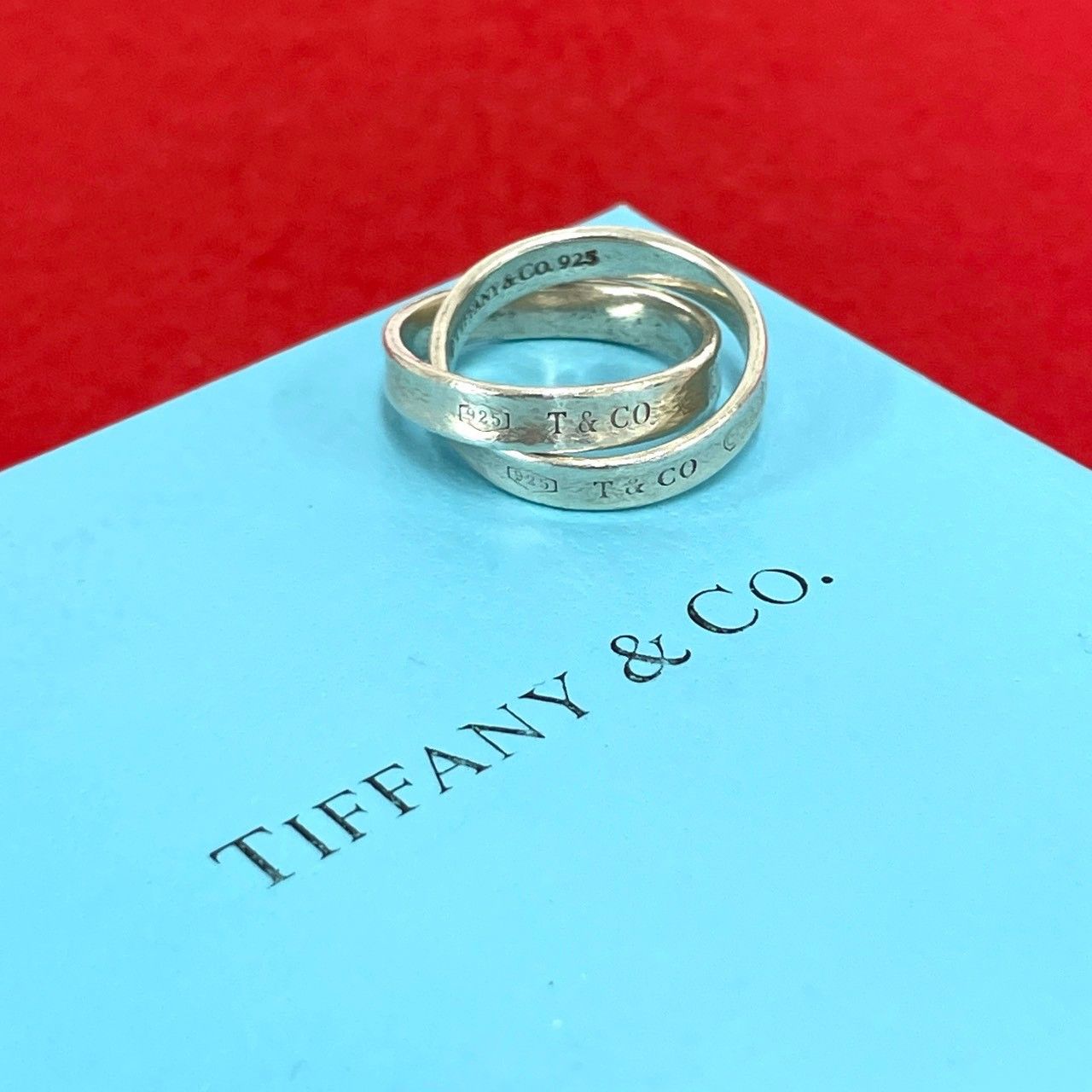 極 美品 TIFFANY&Co. ティファニー ヴィンテージ インターロッキング