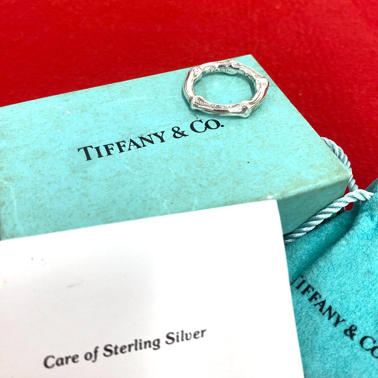 極 美品 箱 袋付き TIFFANY&Co. ティファニー ヴィンテージ バンブー