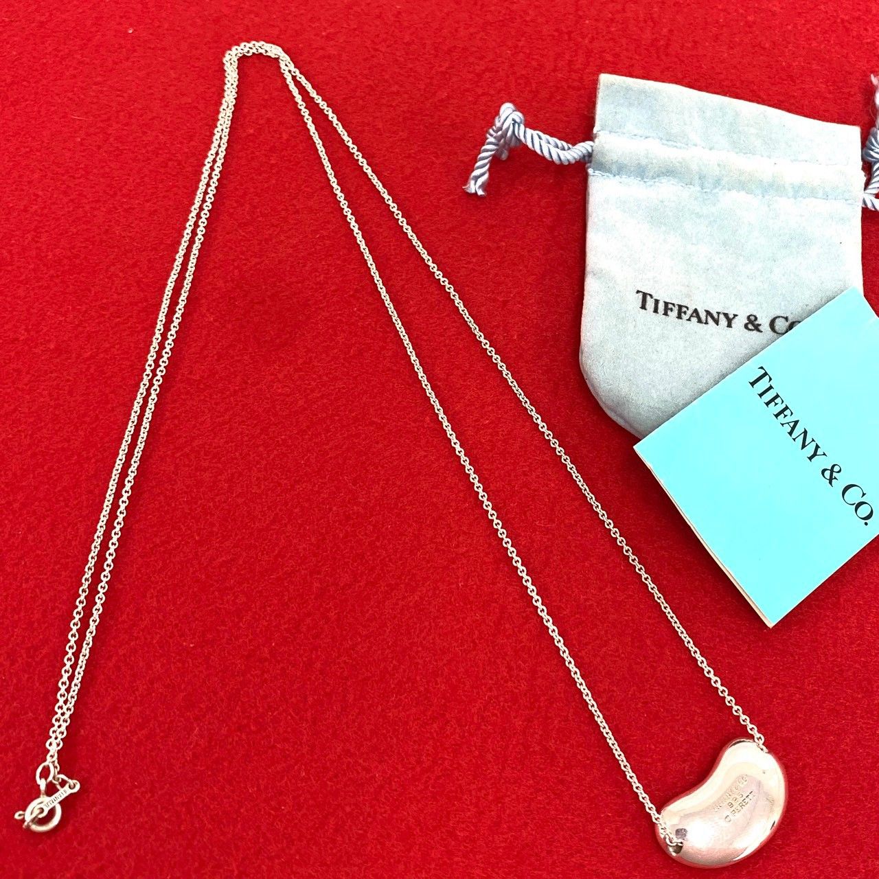 極 美品 TIFFANY&Co. ティファニー ヴィンテージ ビーン ネックレス