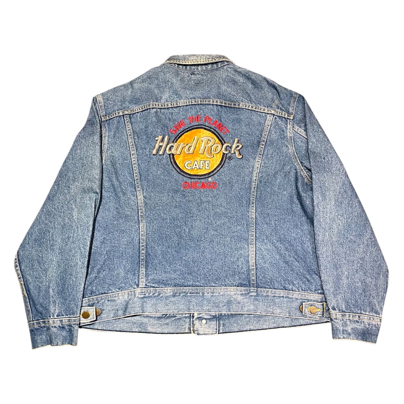 80s Lee × Hard Rock CHICAGO デニムジャケット 46R USA - メルカリ
