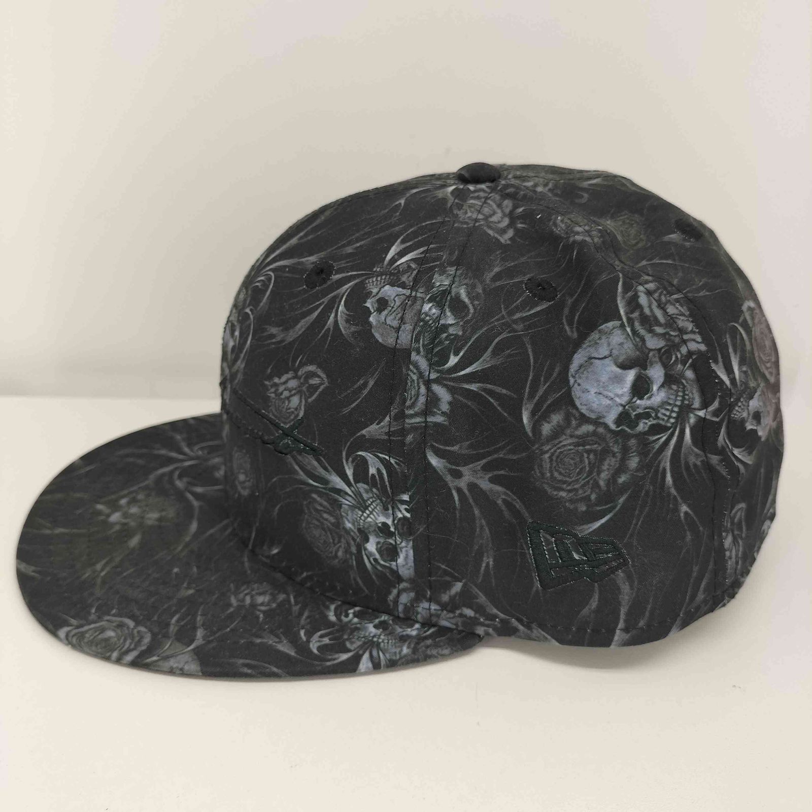 ヨウジヤマモト Yohji Yamamoto 21SS 59FIFTY スカル＆ローズ キャップ
