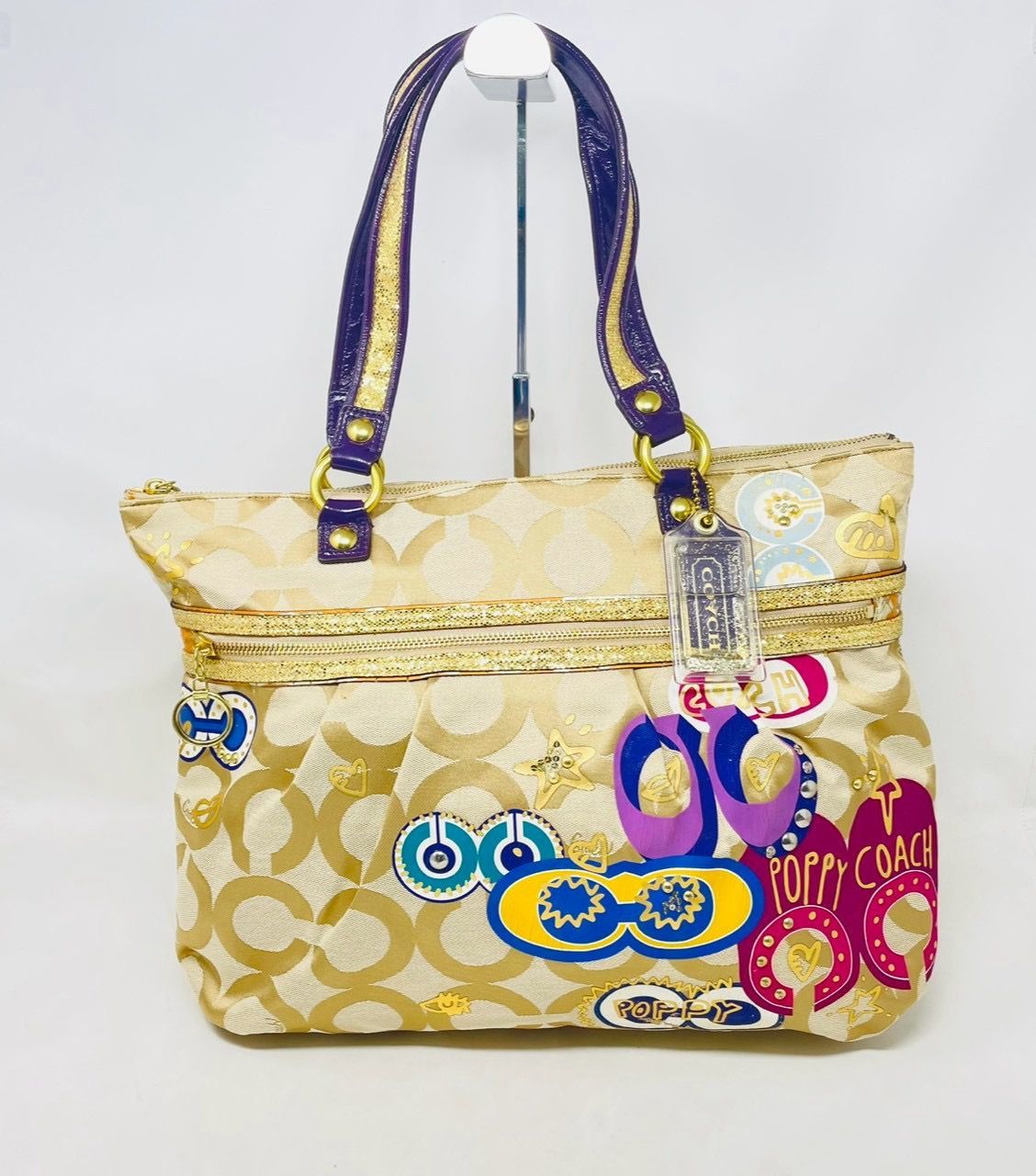 ❗️✨個性的デザイン✨❗️】COACH✨ポピー✨ポップC✨アップリケ