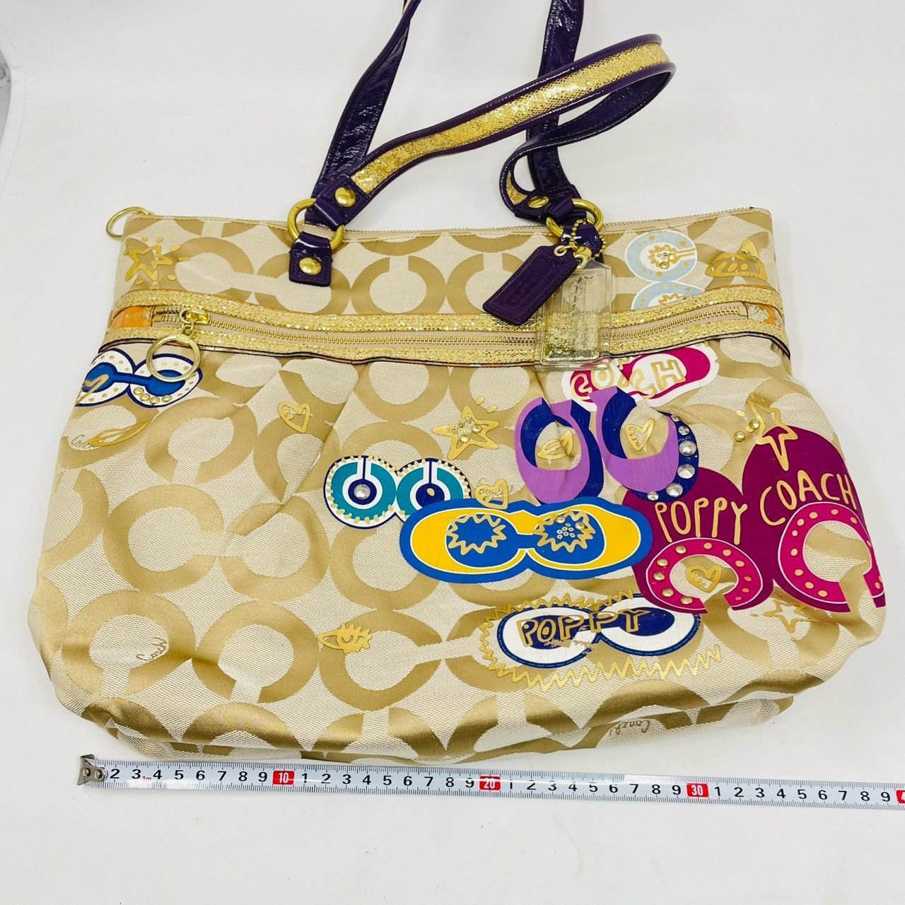 ❗️✨個性的デザイン✨❗️】COACH✨ポピー✨ポップC✨アップリケ