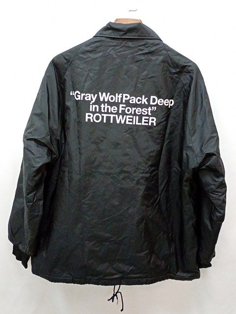 人気] ROTTWEILER ロットワイラー コーチジャケット L ブラック ASW