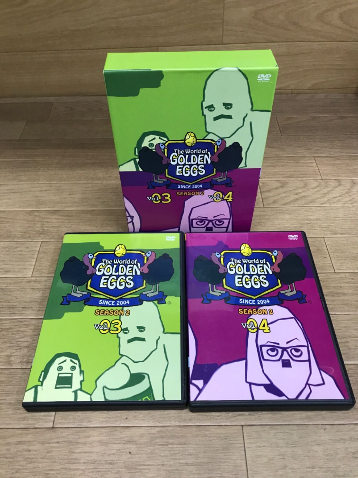 ☆The World of GOLDEN EGGS 各DVD BOX2枚組 シーズン1/シーズン2