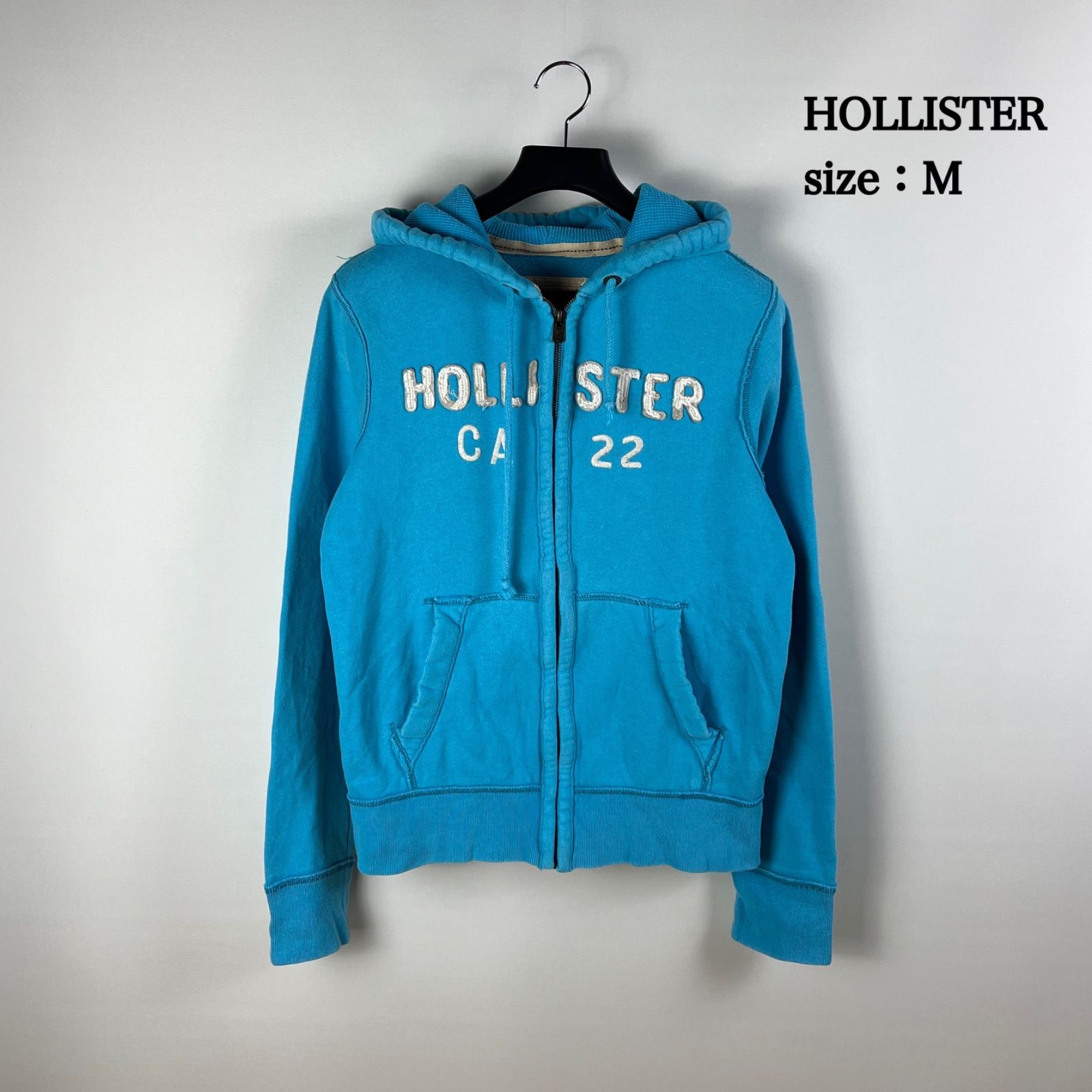 HOLLISTER 00s y2k HEAVY ZIP HOODIE M ホリスター ジップパーカー