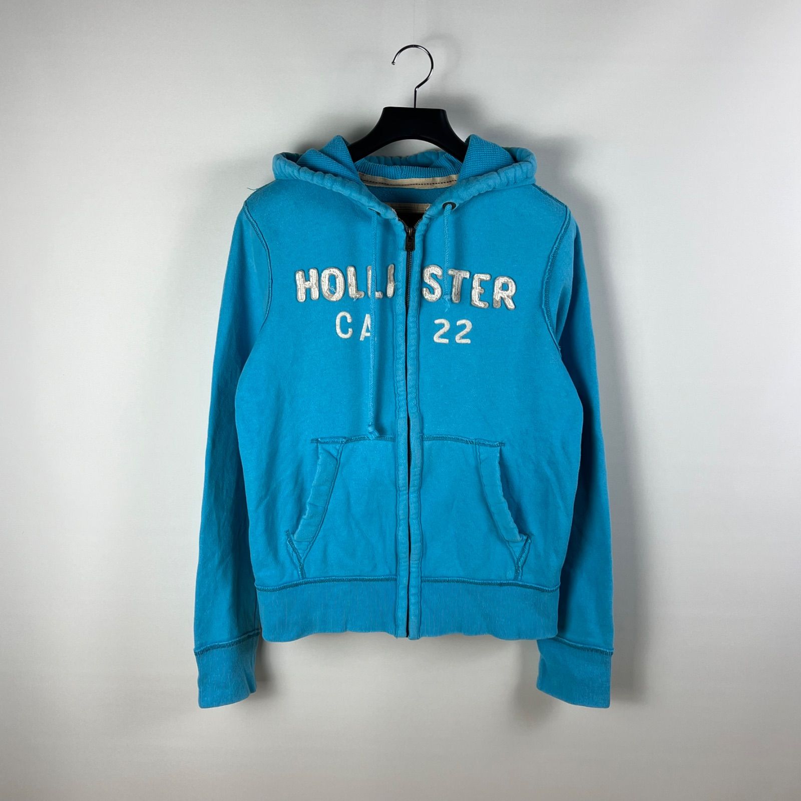 HOLLISTER 00s y2k HEAVY ZIP HOODIE M ホリスター ジップパーカー