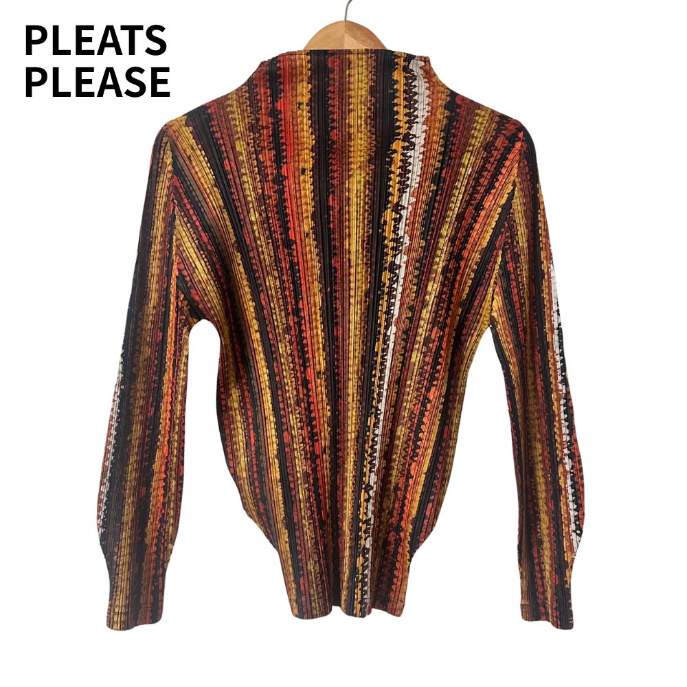 PLEATS PLEASE プリーツプリーズ イッセイミヤケ 総柄 ハイネック