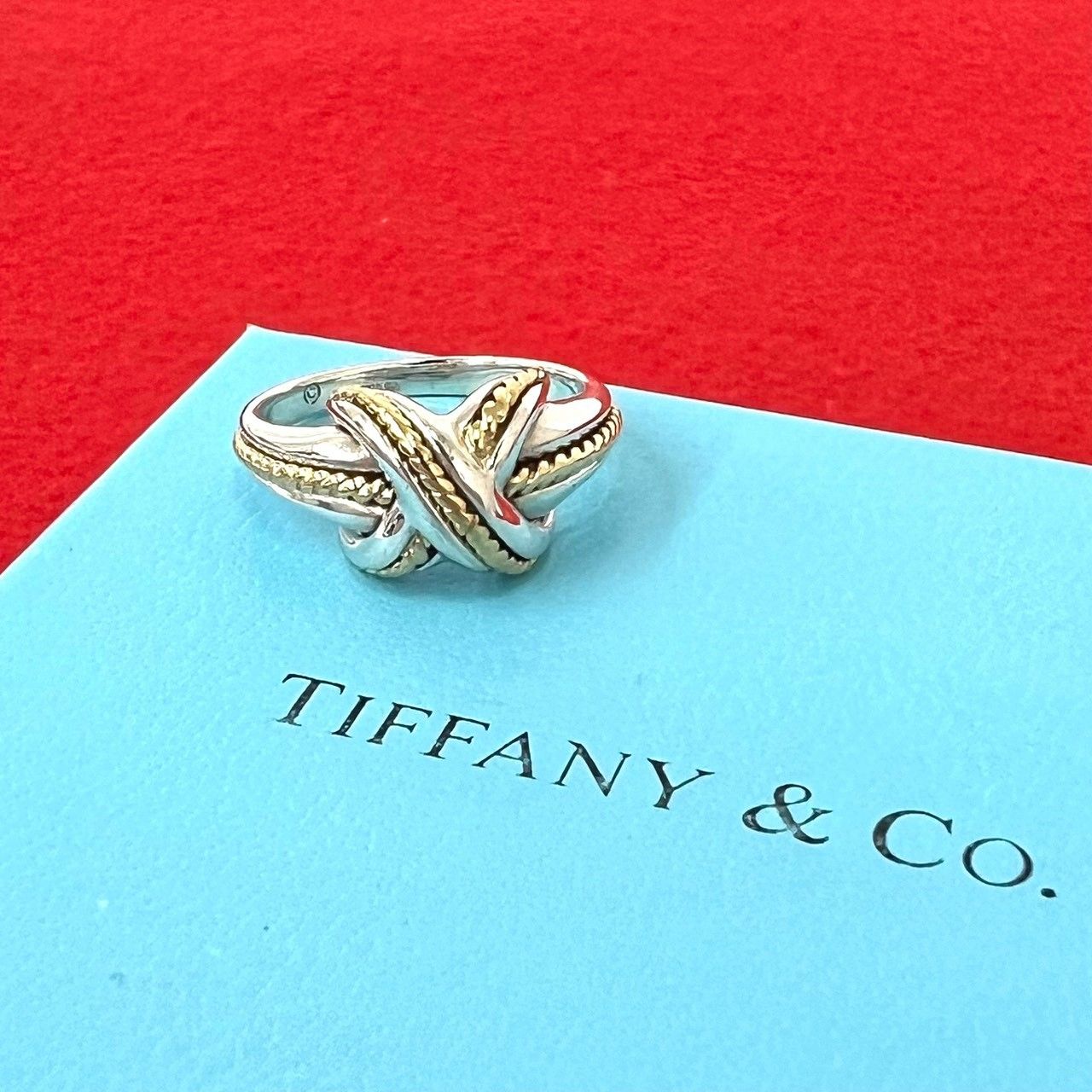 極 美品 TIFFANY&Co. ティファニーヴィンテージ シグネチャー リング
