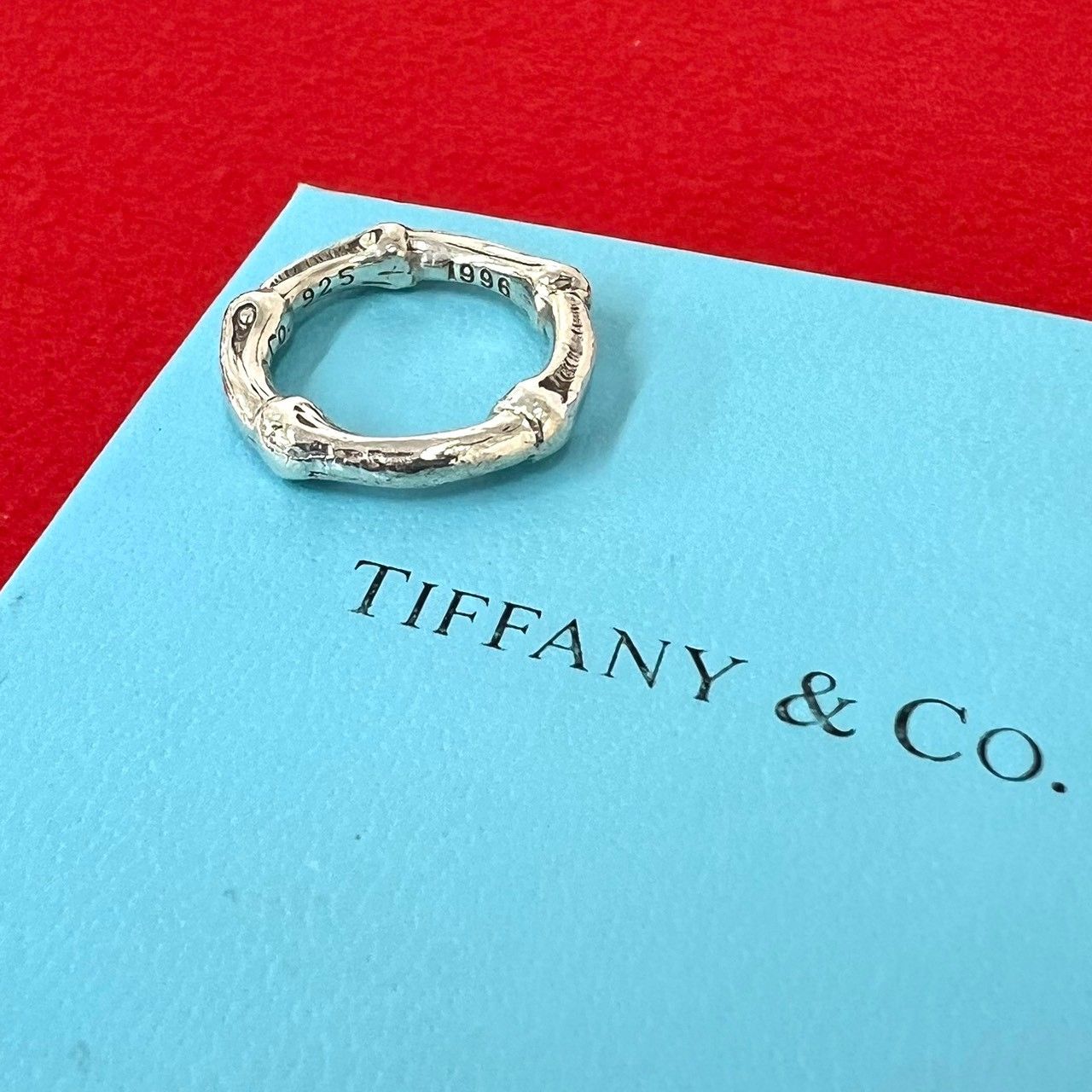 Tiffany シルバー925 バンブーリング（11号） 極 美品 TIFFANY&Co. ティファニー ヴィンテージ バンブー リング
