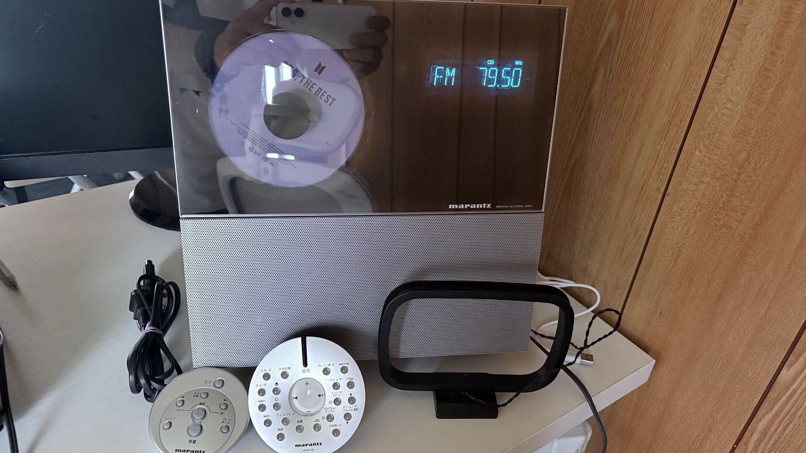マランツ CR201 パーソナルCDシステム 動作品 リモコン2個・marantz