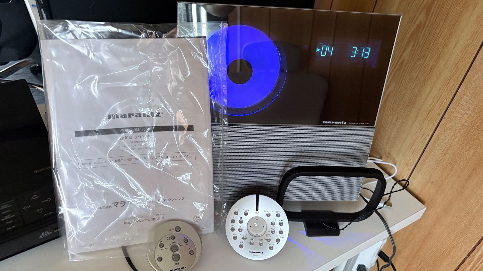 マランツ CR201 パーソナルCDシステム 動作品 リモコン2個・marantz
