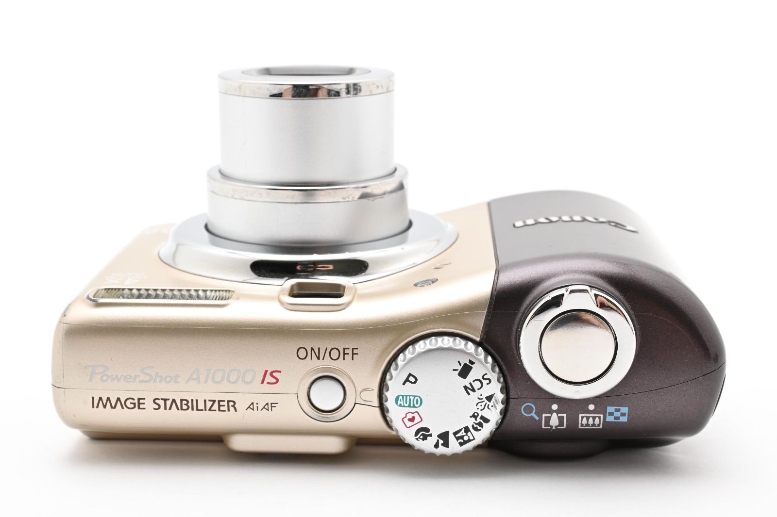 ☆良品☆ Canon キャノン PowerShot A1000IS ブラウン PC1309 パワー