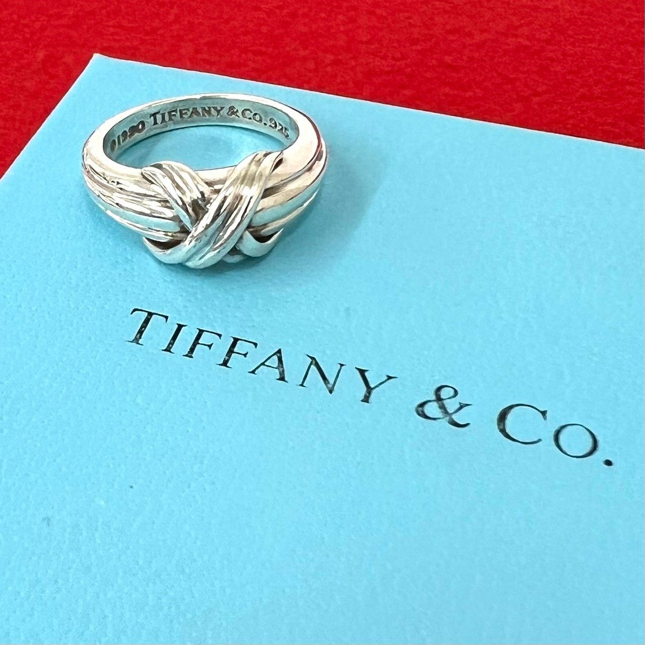 極 美品 TIFFANY&Co. ティファニー ヴィンテージ シグネチャー リング