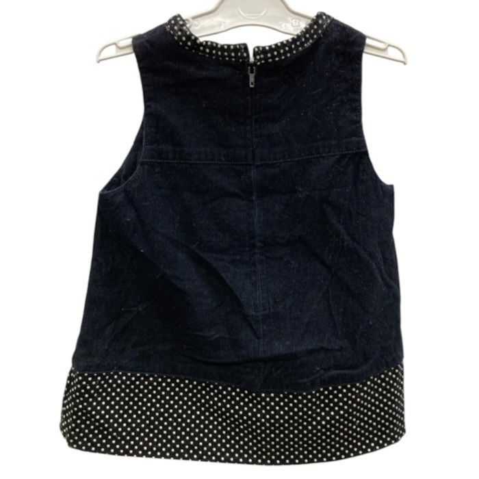 さ*ら様 ⭐︎極美品⭐︎baby Dior ワンピース baby Dior/ベビーディオール/ドット切替コーデュロイワンピース/サイズ