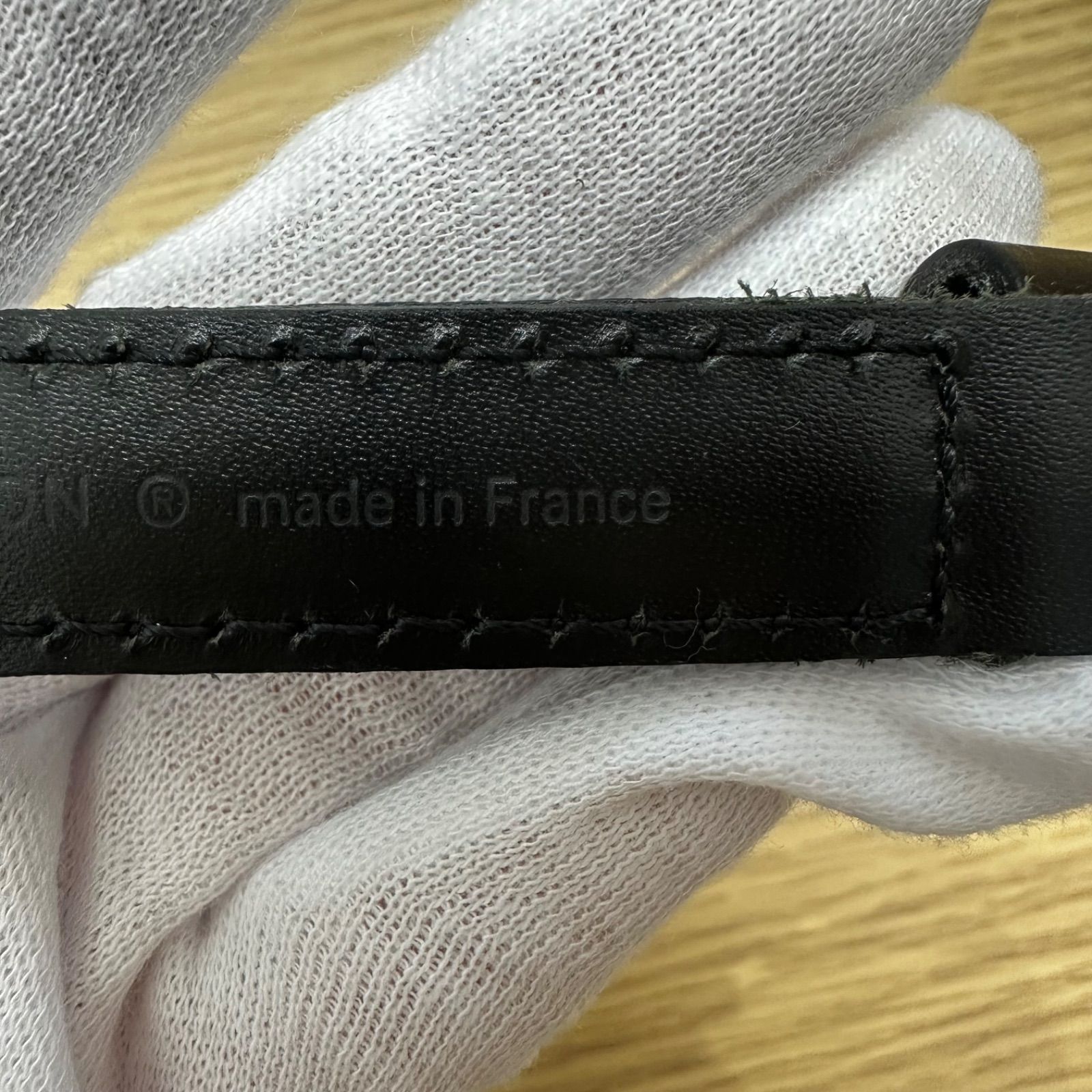 LOUIS VUITTON ルイヴィトン モンソー エピ 黒 ショルダーストラップ