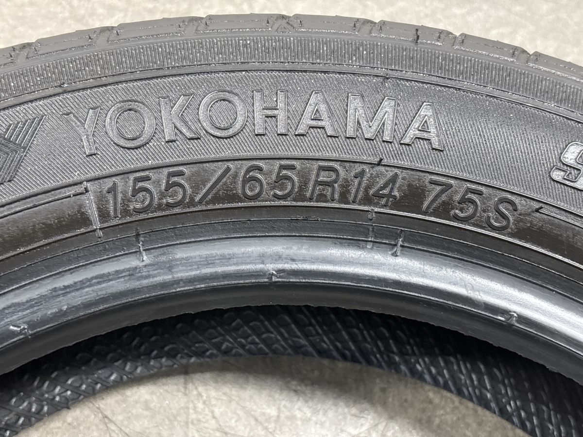 程度良好】ヨコハマ S306 155/65R14 2024年製造 4本 N-BOX N-WGN N-ONE
