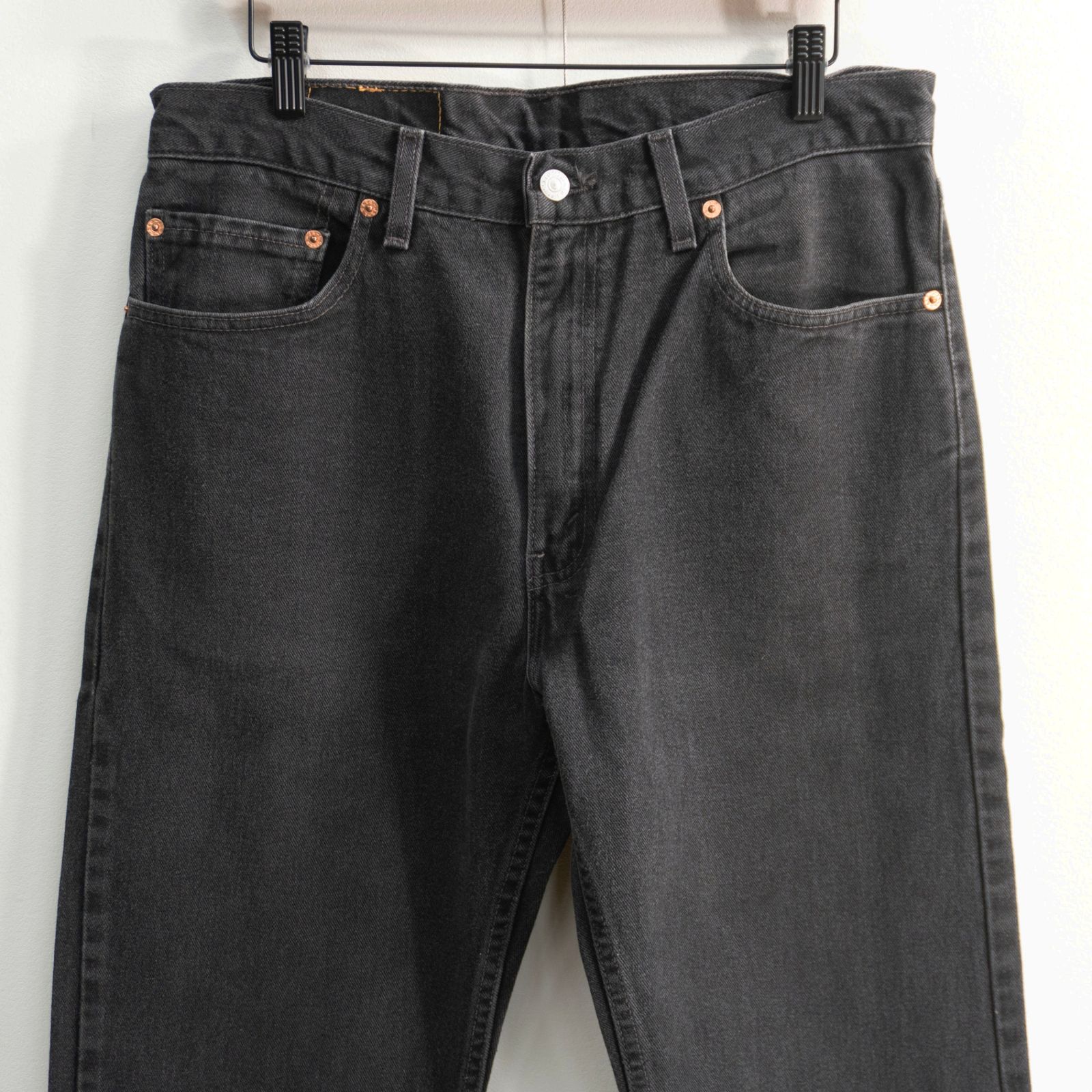 雰囲気抜群/ゴールデンサイズ】 LEVI'S 【505 後染め ブラックデニム
