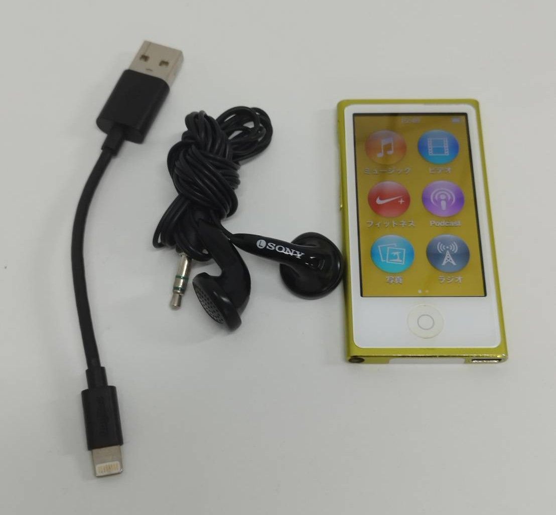 Apple iPod nano 第7世代/A1446/イエロー/MD476J/16GB/アップル
