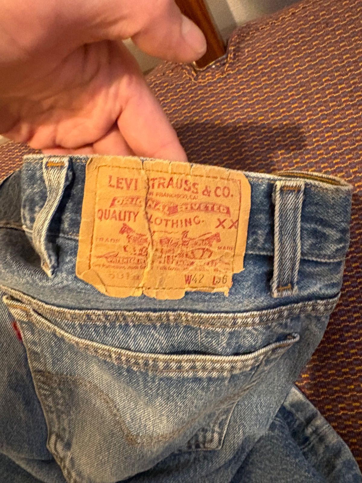 希少 80s リーバイス501 赤文字 米国製 552 サンアンジェロ工場 W42