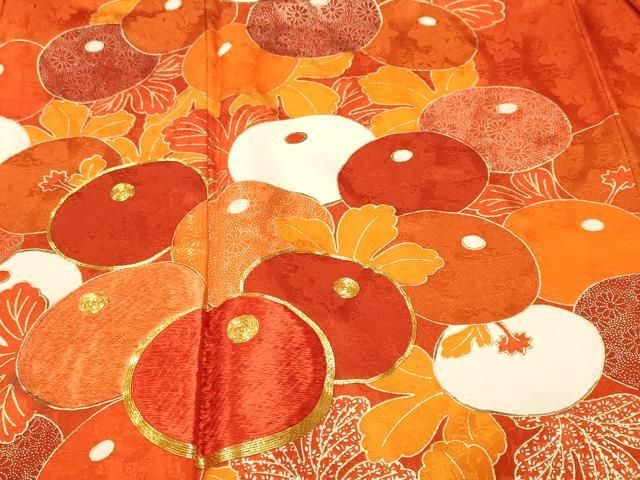 平和屋着物□豪華振袖 駒刺繍 万寿菊 金彩 正絹 逸品 CABM1759ev