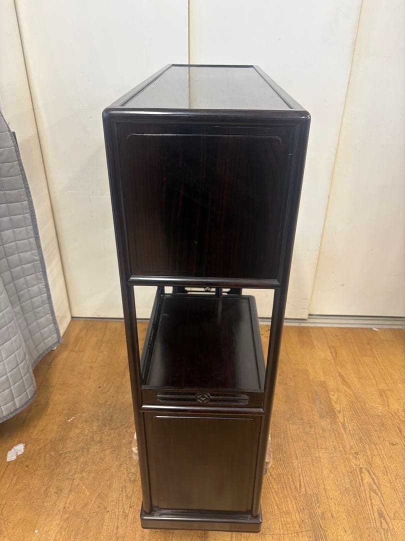 M085 木製茶箪笥風ラック 幅890mm 🌟名古屋・春日井市近郊送料設置無料🌟M085 木製茶箪笥風ラック 幅