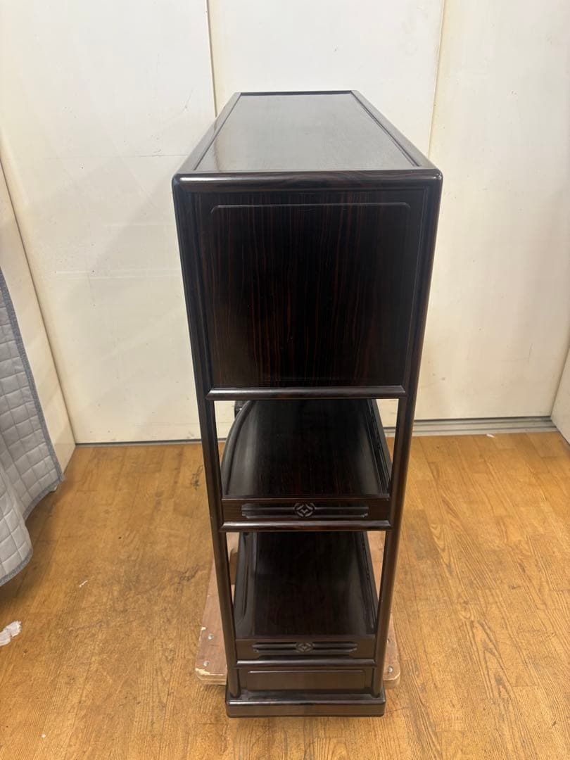 M085 木製茶箪笥風ラック 幅890mm 🌟名古屋・春日井市近郊送料設置無料🌟M085 木製茶箪笥風ラック 幅