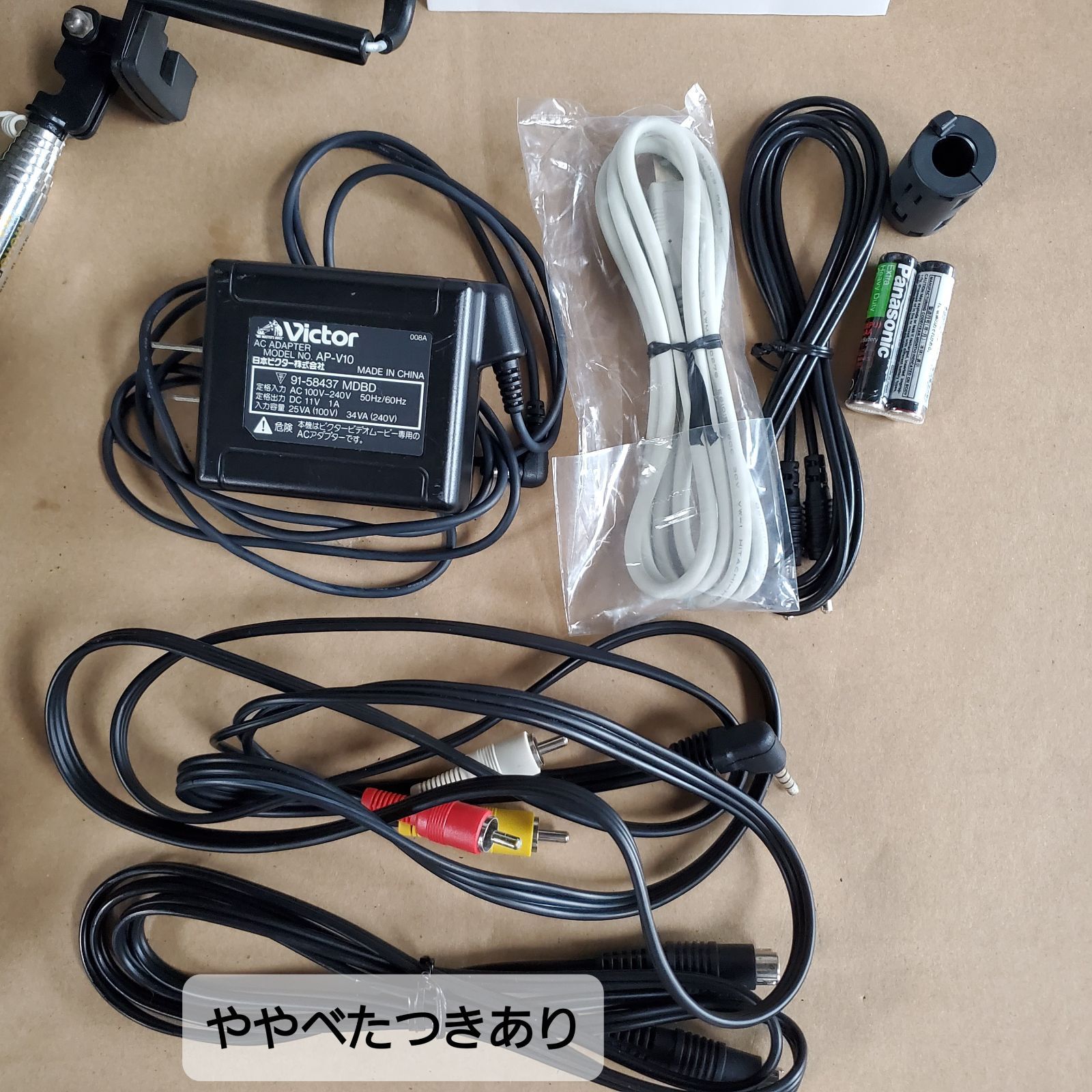 撮影再生ダビングOK　Victor　GR-DVA22K　付属品あり　液晶大画面 ビクター MiniDVビデオカメラ GR-DVA22K 本体 付属品 - メルカリ