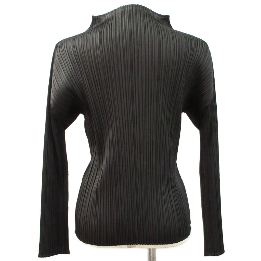 プリーツプリーズ PLEATS PLEASE ハイネック カットソー 3 ブラック 黒