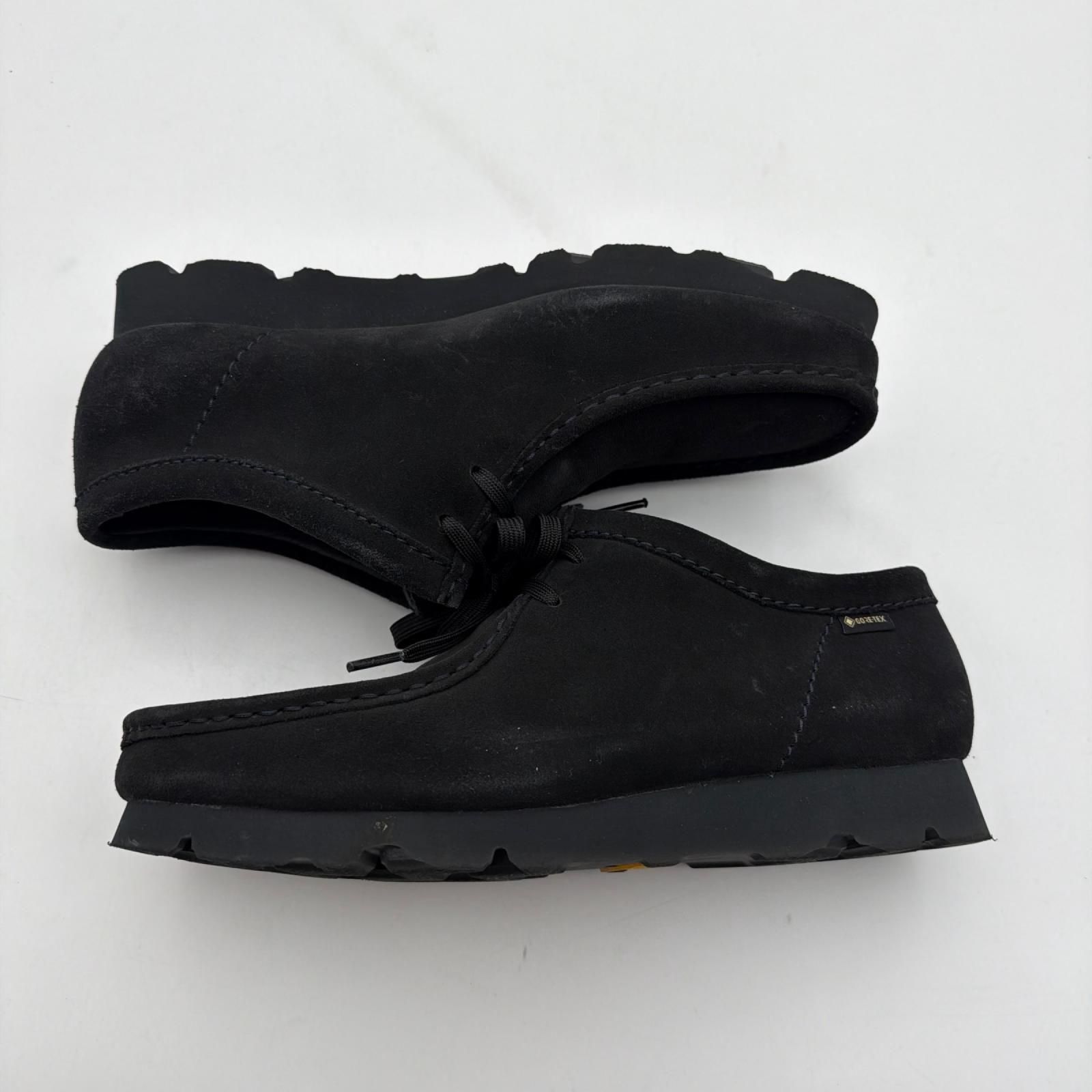 【美品】CLARKS GORE-TEX ワラビー　ブーツ BEAMS別注ネイビー Clarks beams別注 wallabee gore-tex ワラビーゴアテックス ブーツ