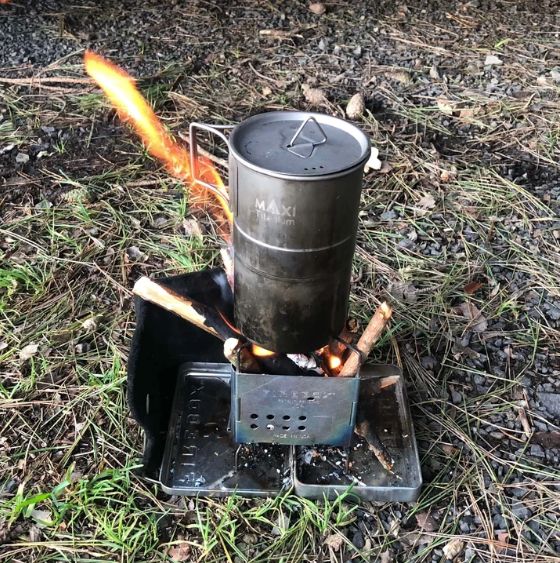 FireBox Nano Stove / ファイヤーボックス ナノストーブ チタン 最小