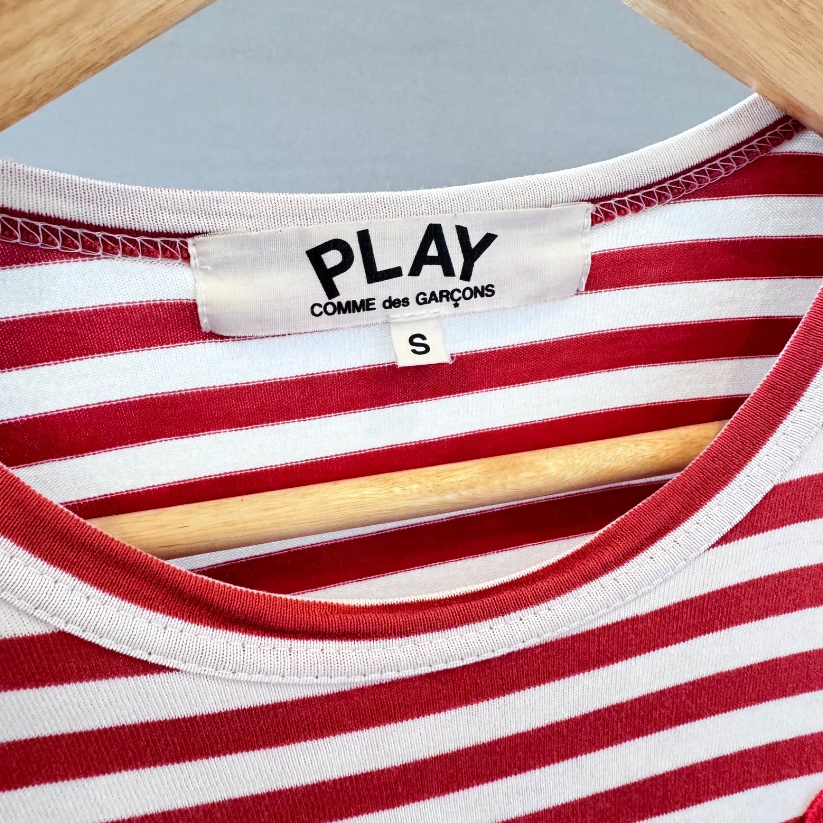 PLAY Comme des Garçons プレイ コムデギャルソン ボーダーロンT Tee