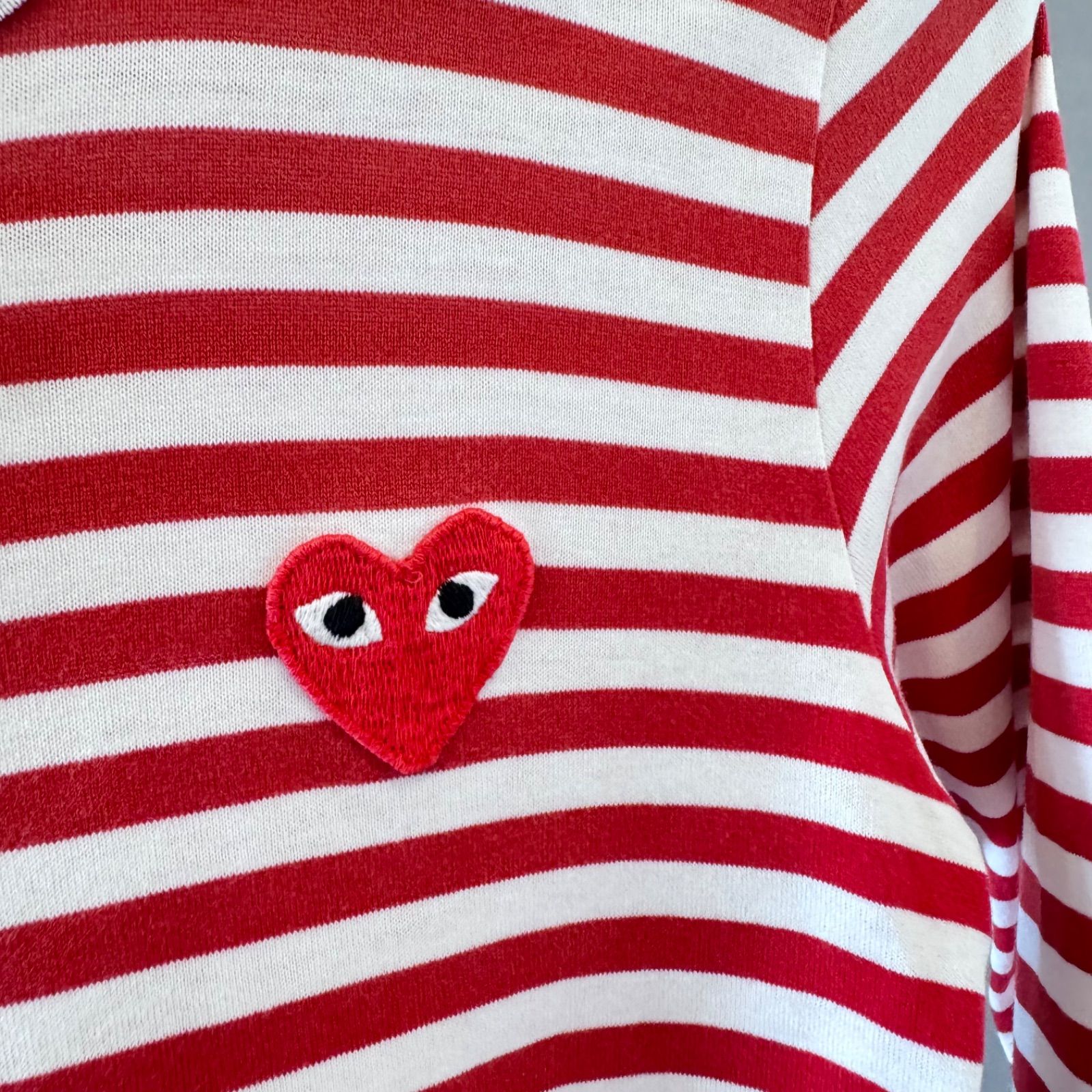 PLAY Comme des Garçons プレイ コムデギャルソン ボーダーロンT Tee
