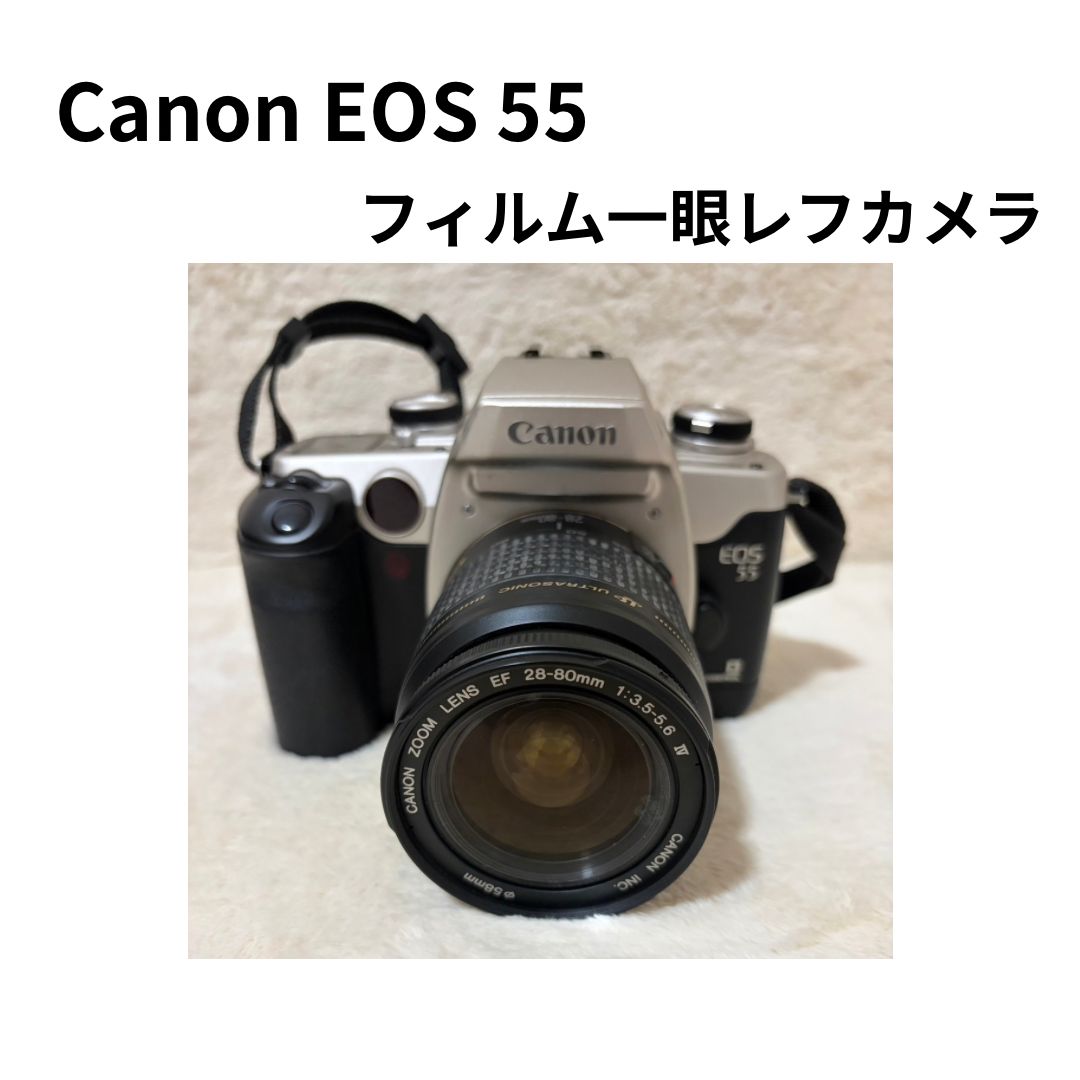 Canon EOS 55 フィルム一眼レフカメラ レンズセット - メルカリ