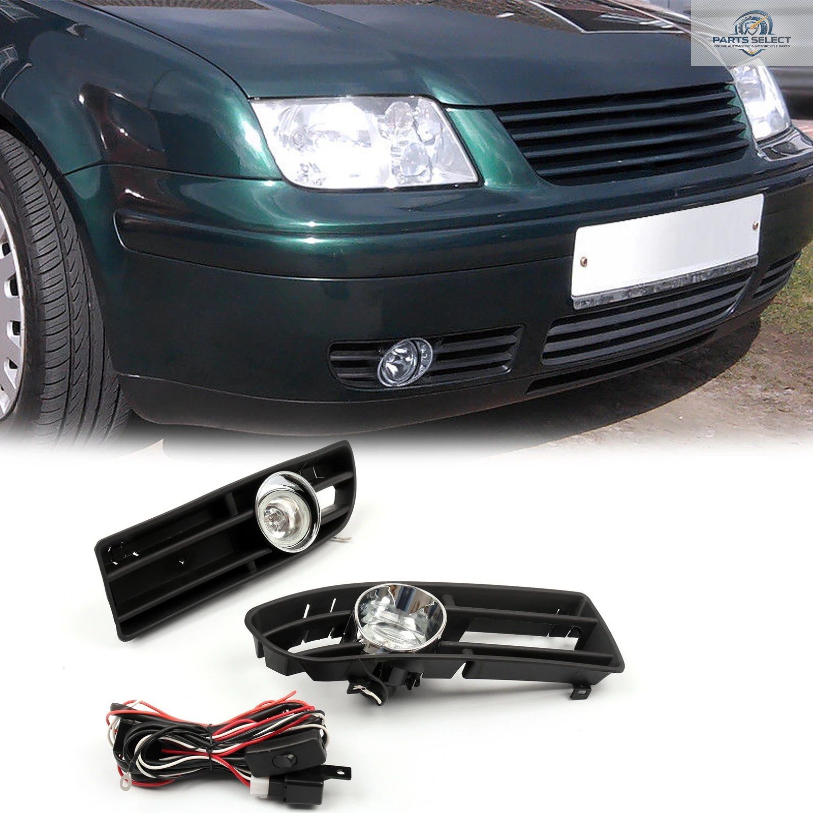 Artudatech バンパーグリル ドライビングフォグランプライト JETTA BORA MK4 TDI 1999 - 04