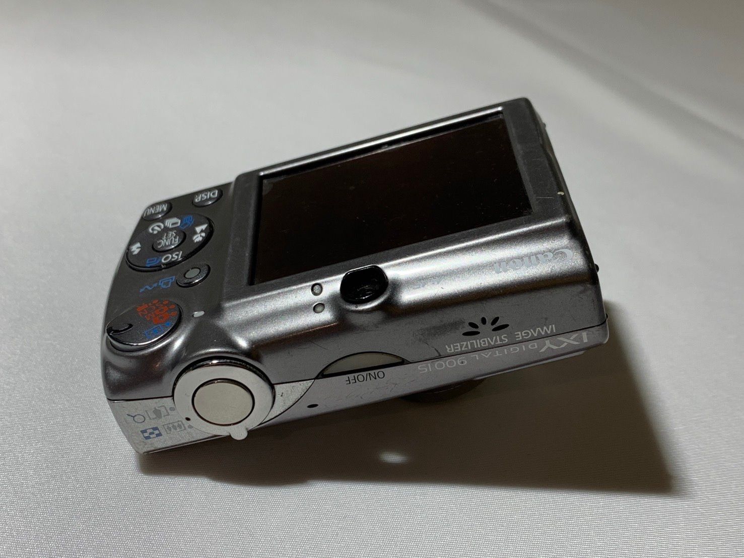 4298 Canon IXY DIGITAL 900 IS シルバー ジャンク品 デジカメ【コ