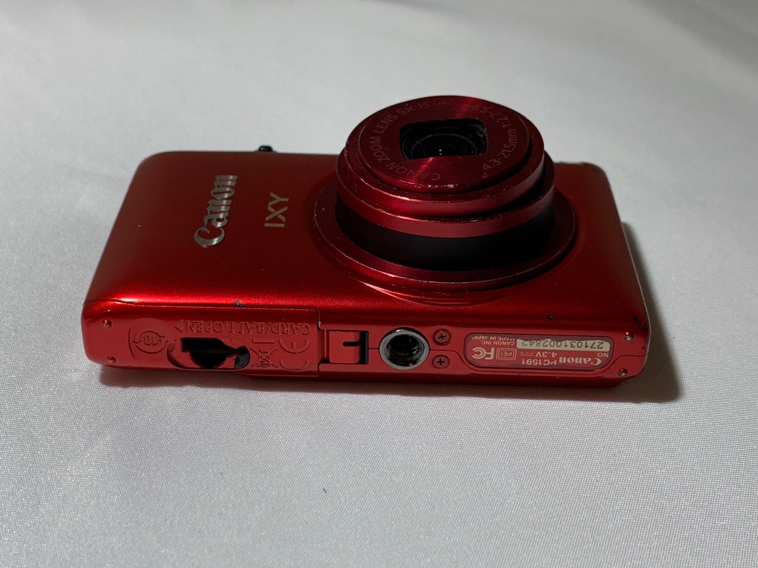4310 Canon IXY DIGITAL 410F レッド ジャンク品 デジカメ【ネ