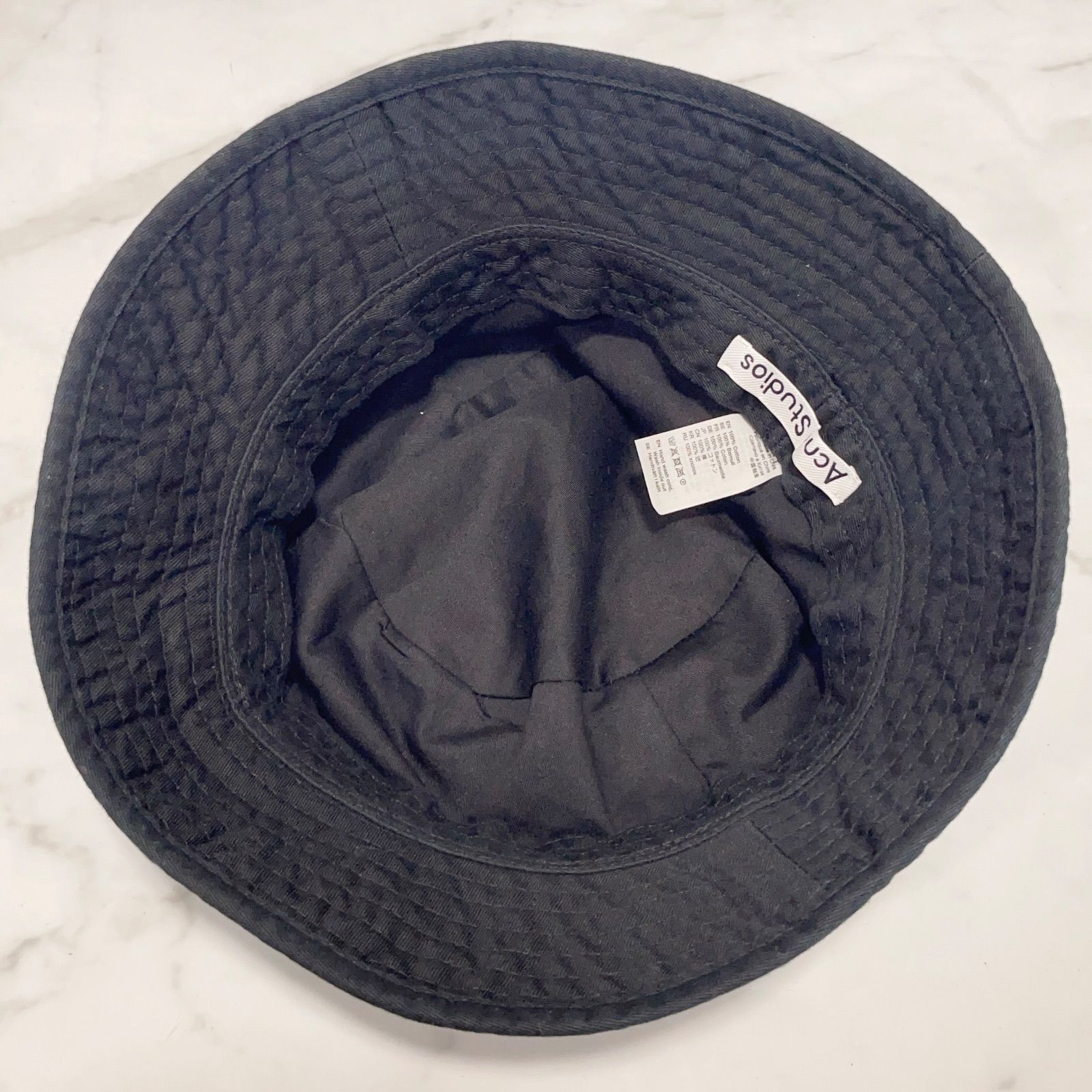 美品 Acne Studios アクネストゥディオズ ツイルバケットハット