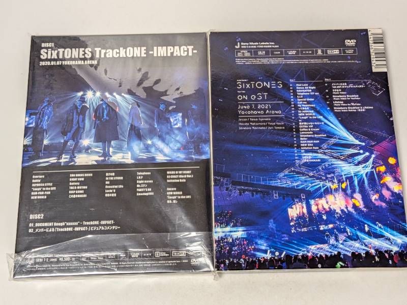 SixTONES 初回盤 ライブDVD 2本セット Track ONE IMPACT/on eST - メルカリ