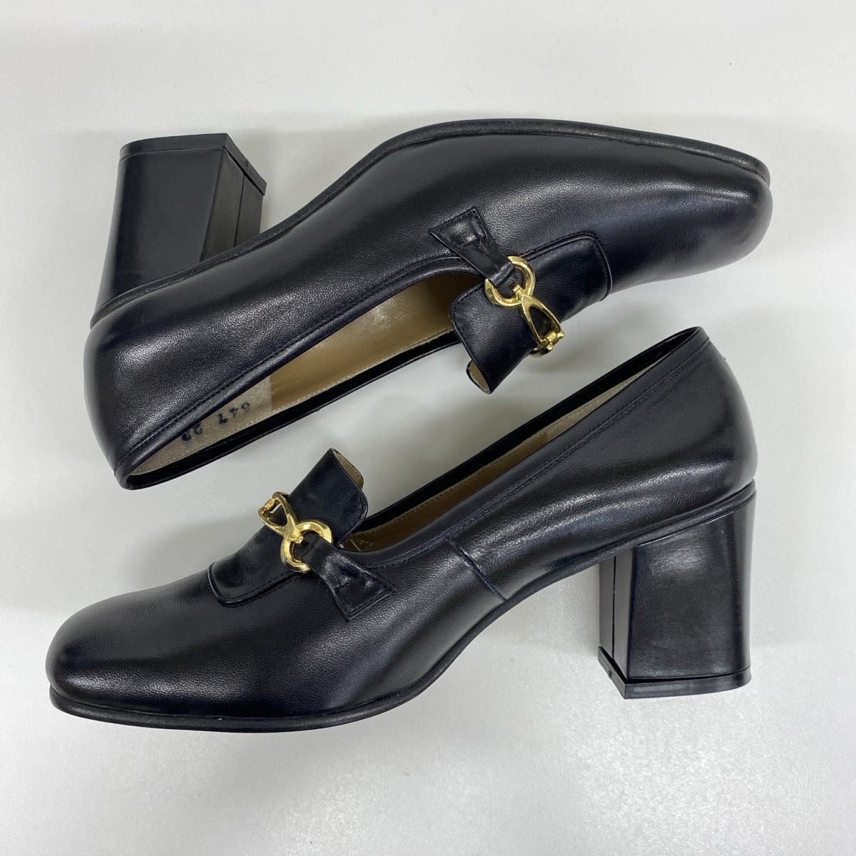 【 レイ・未使用品 】銀座かねまつ パンプス 極美品 銀座かねまつ/GINZA Kanematsu パンプス 23cm ブラック/黒 547