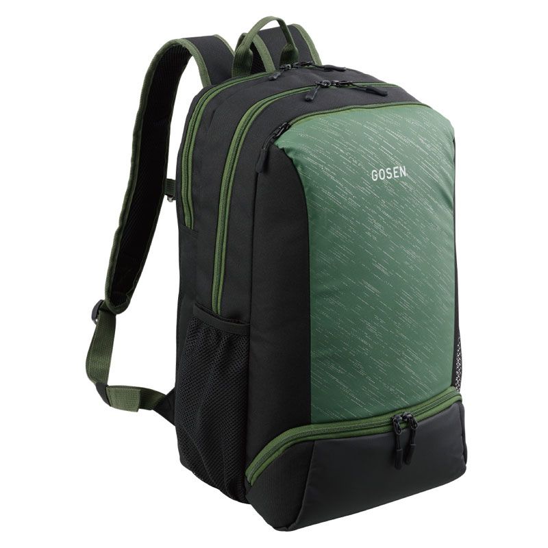 GOSEN バドミントンバッグ グリーン GOSEN(ゴーセン) バックパック テニス・バドミントン バッグ (BA25TBP